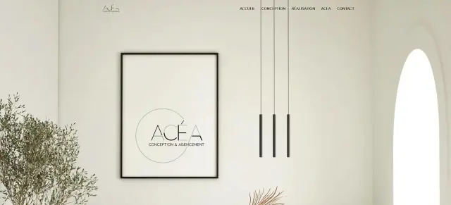 Site internet d'ACEA Agencement